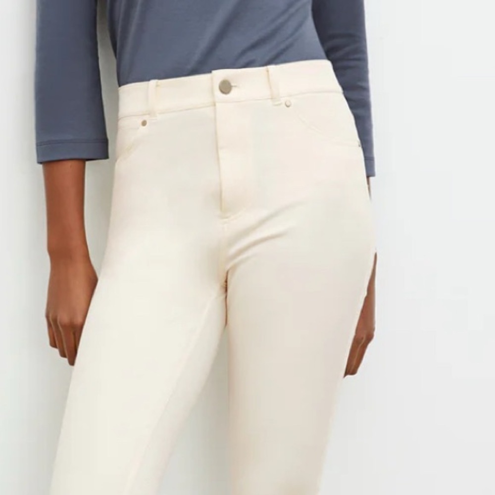 M.M. LAFLEUR / The Sammataro Jean - Eco Better Than Denim / Cream / Size 8